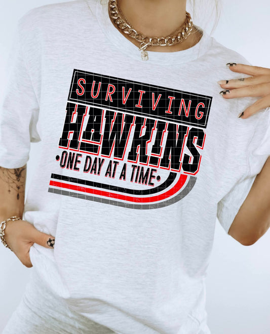 SURVIVING HAWKINS PNG DESIGN