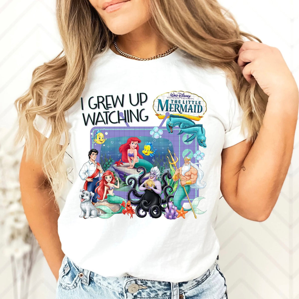 I GREW UP WATCHING MERMAID PNG DESIGN