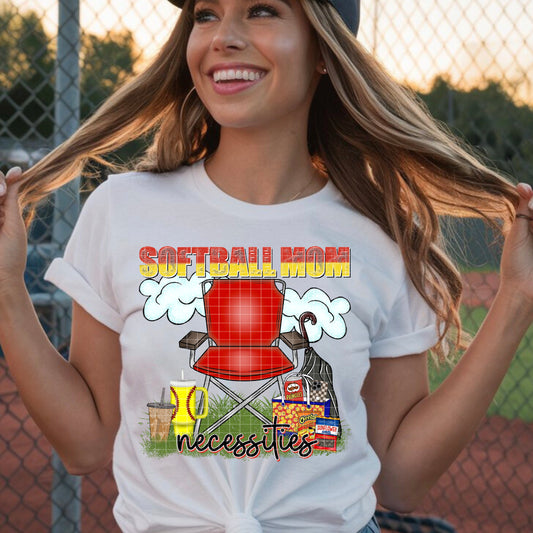 SOFTBALL MOM NECESSITIES PNG DESIGN