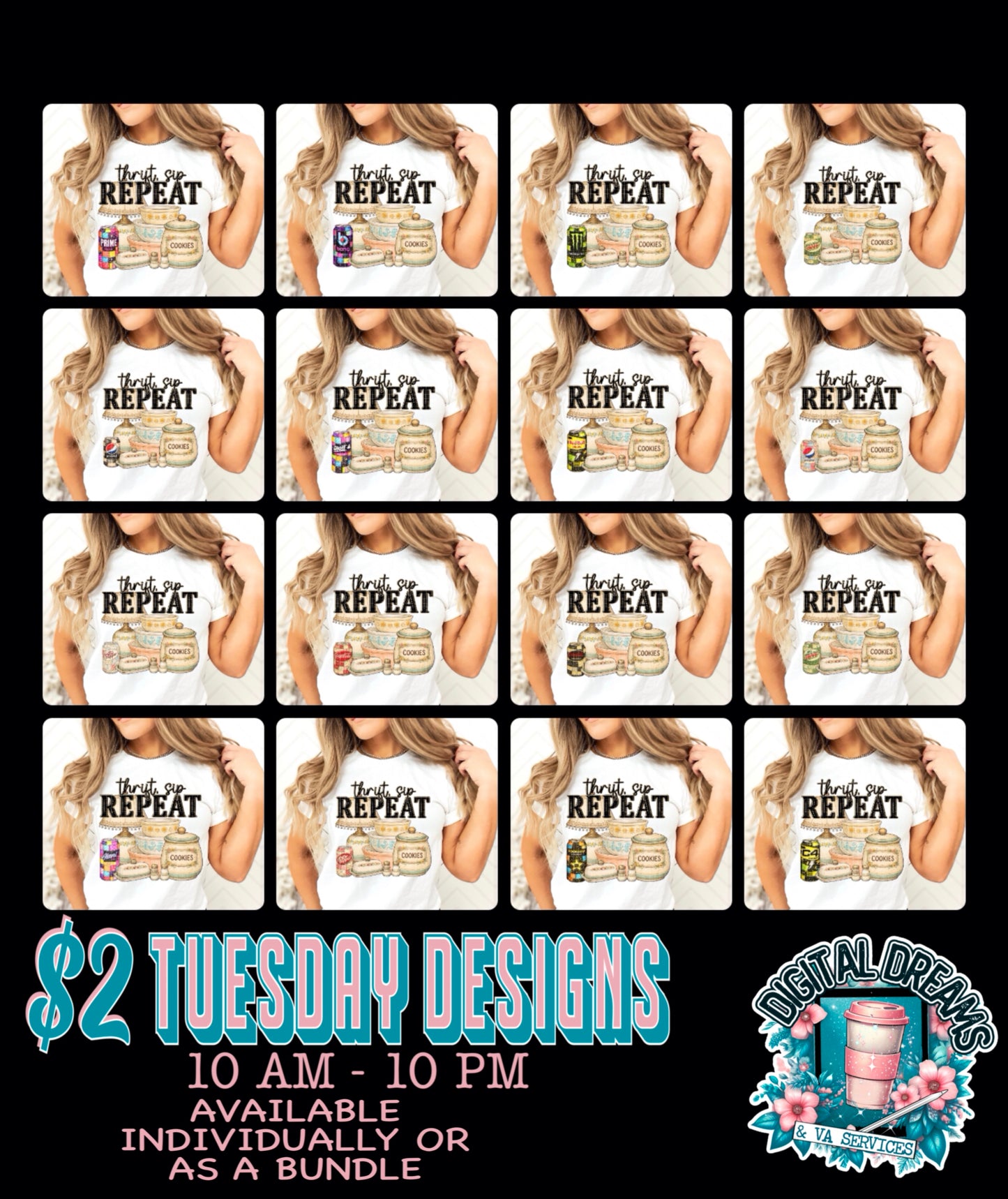 $2 DESIGN BUNDLE THRIFT SIP REPEAT - 2/10