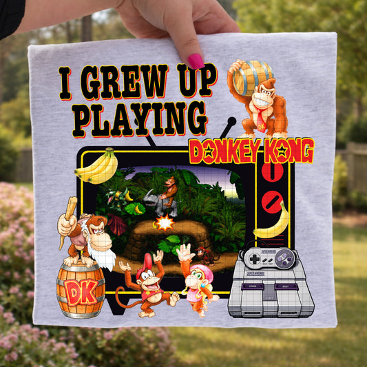 I GREW UP PLAYING DONKEY KONG PNG DESIGN