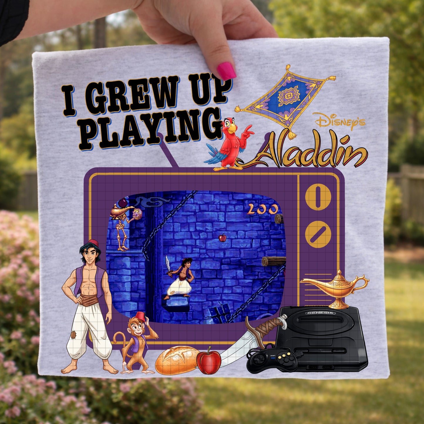 I GREW UP PLAYING ALADDIN PNG DESIGN