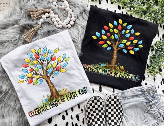 CELEBRATE MINDS OF EVERY KIND PNG DESIGN