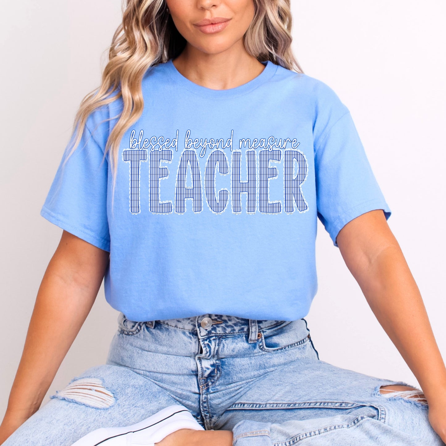 BLESSED BEYOND MEASURE TEACHER PNG DESIGN