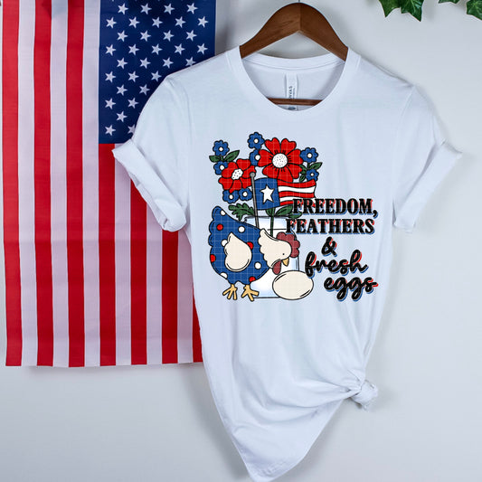 FREEDOM FEATHERS & FRESH EGGS PNG DESIGN