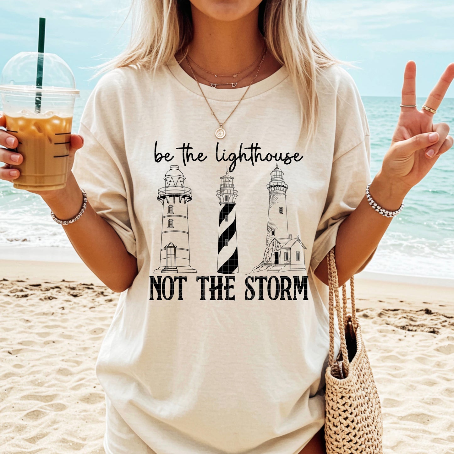 BE THE LIGHTHOUSE PNG DESIGN