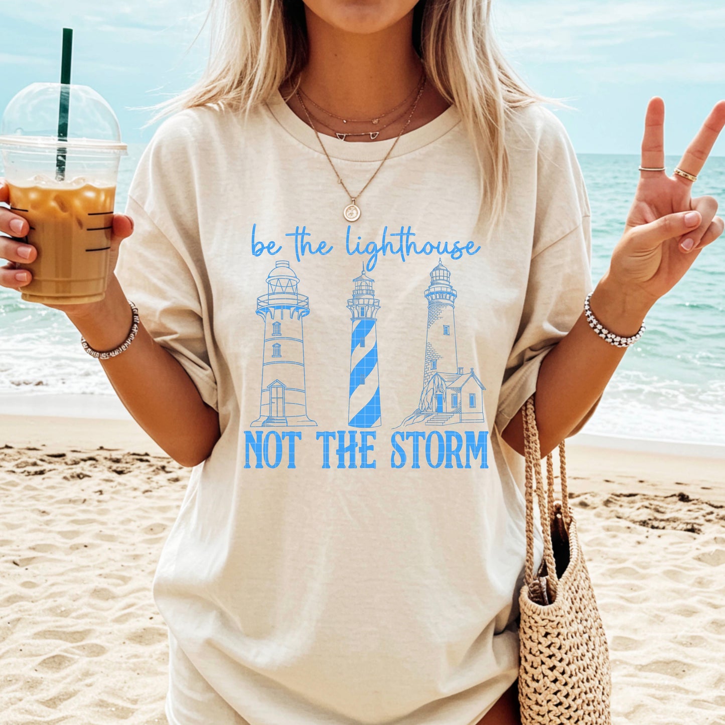 BE THE LIGHTHOUSE PNG DESIGN
