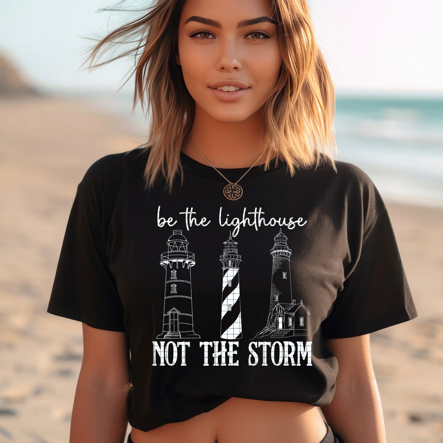 BE THE LIGHTHOUSE PNG DESIGN