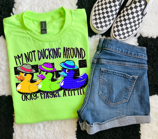DUCKING AROUND PNG DESIGN