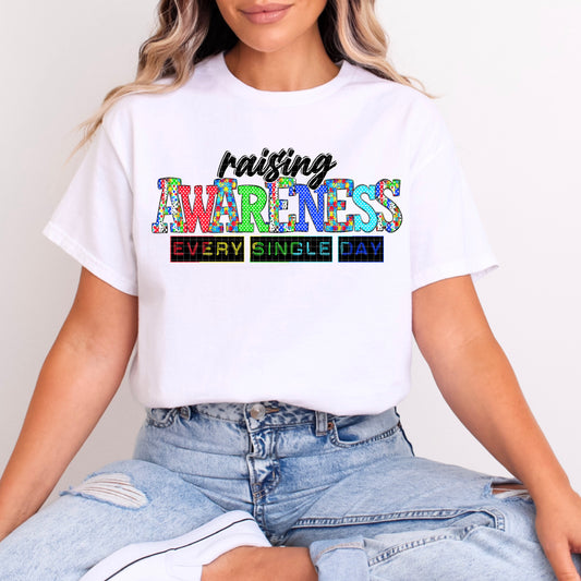 RAISING AWARENESS EVERY SINGLE DAY PNG DESIGN
