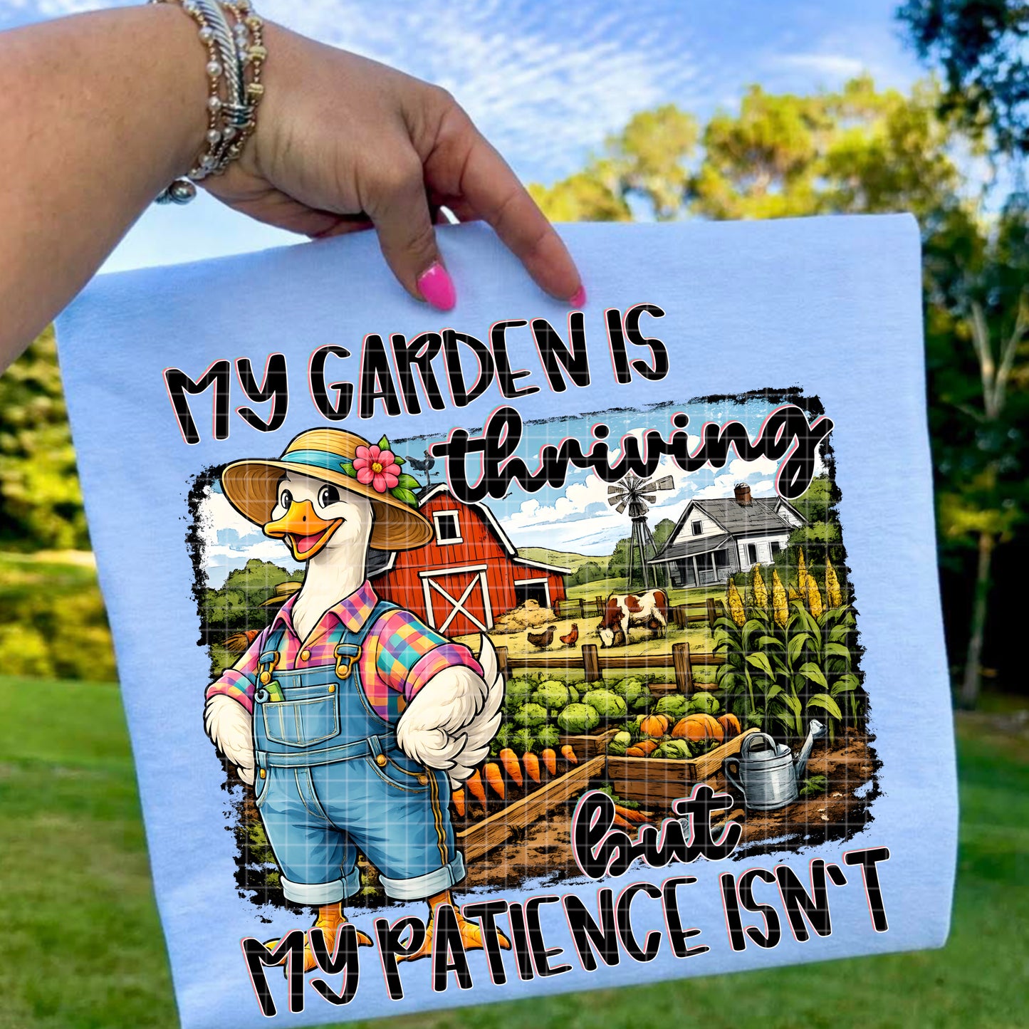 MY GARDEN IS THRIVING PNG DESIGN
