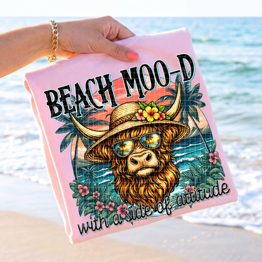 BEACH MOO-D PNG DESIGN