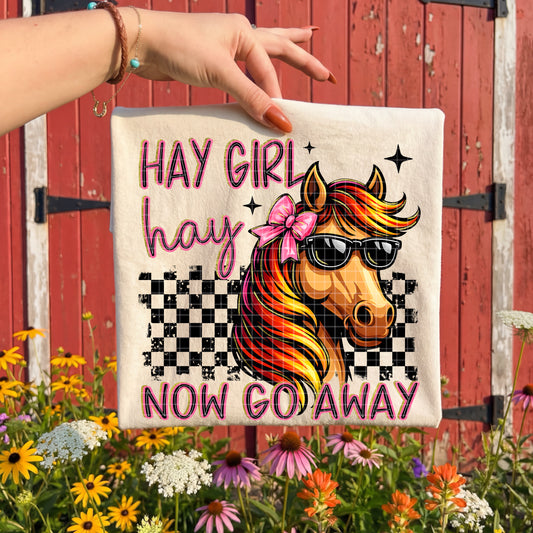 HAY GIRL HAY PNG DESIGN