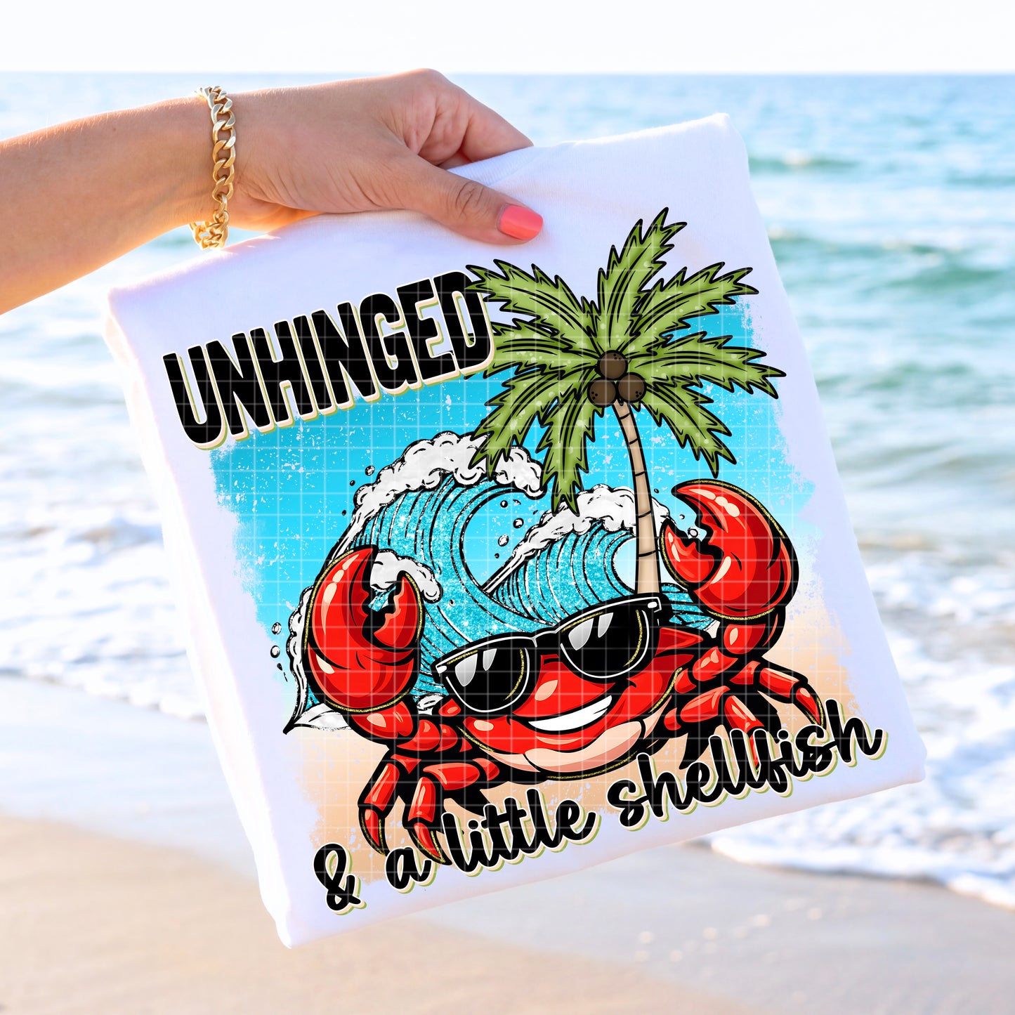UNHINGED & A LITTLE SHELLFISH PNG DESIGN