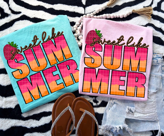 SWEET LIKE SUMMER PNG DESIGN