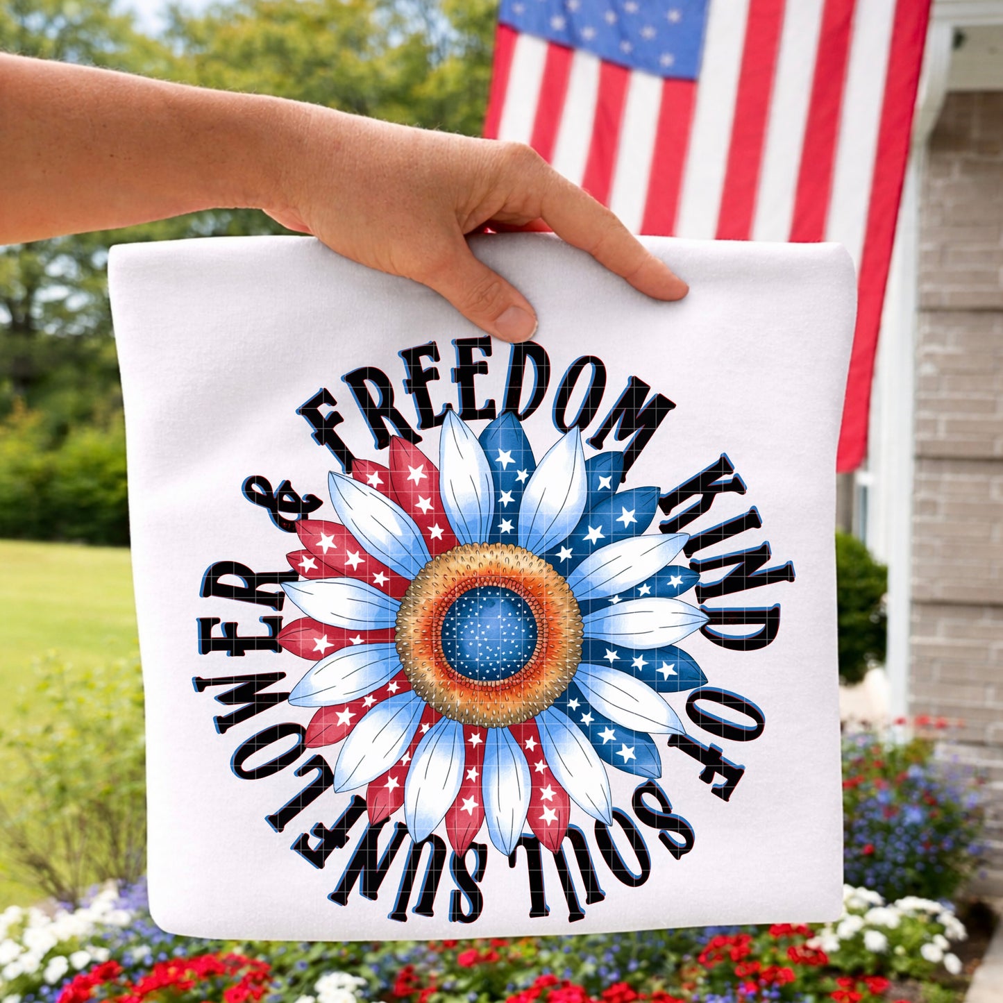SUNFLOWER & FREEDOM PNG DESIGN