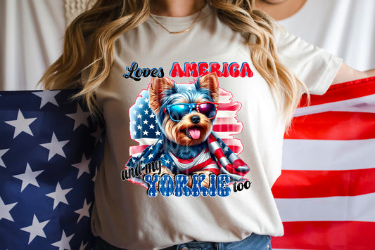 PATRIOTIC YORKIE PNG DESIGN