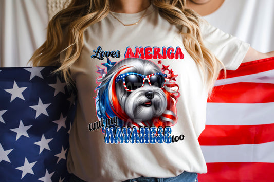 PATRIOTIC HAVANESE PNG DESIGN