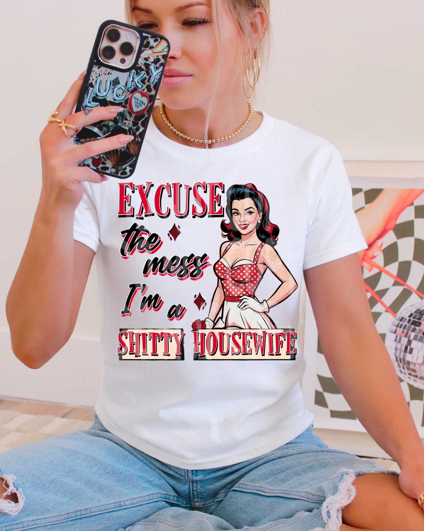 EXCUSE THE MESS PNG DESIGN
