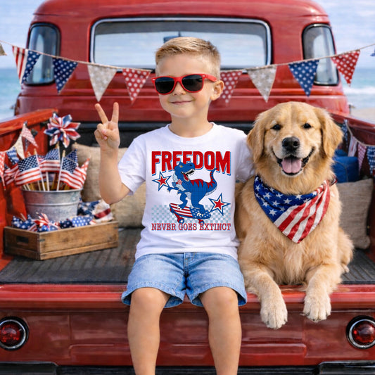 FREEDOM NEVER GOES EXTINCT PNG DESIGN