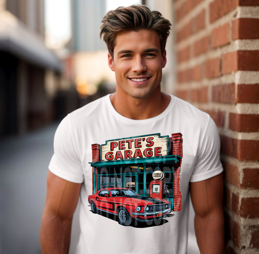 PETE'S GARAGE PNG DESIGN