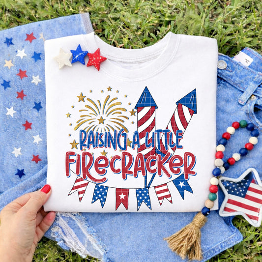 RAISING A LITTLE FIRECRACKER PNG DESIGN