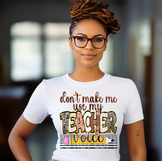 TEACHER VOICE PNG DESIGN