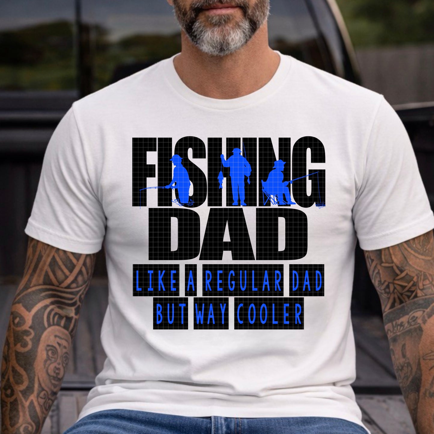 FISHING DAD PNG DESIGN