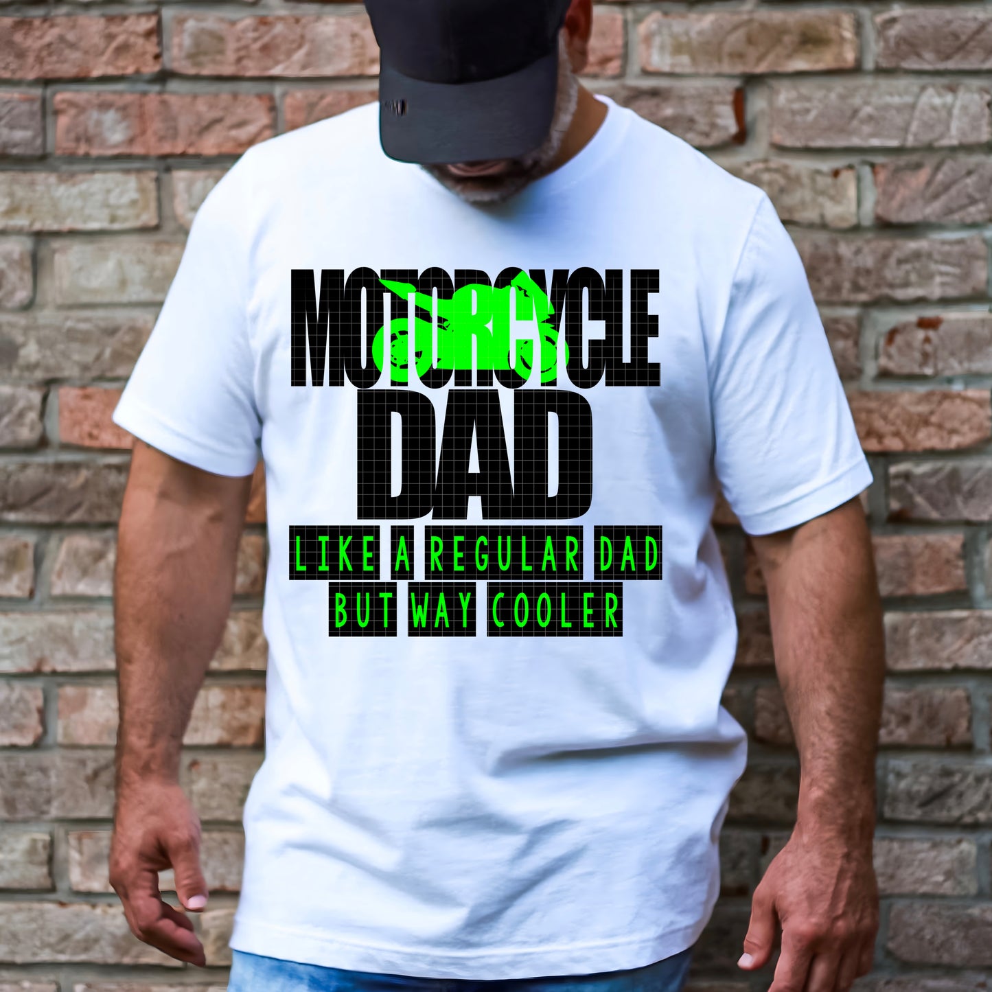MOTORCYCLE DAD PNG DESIGN