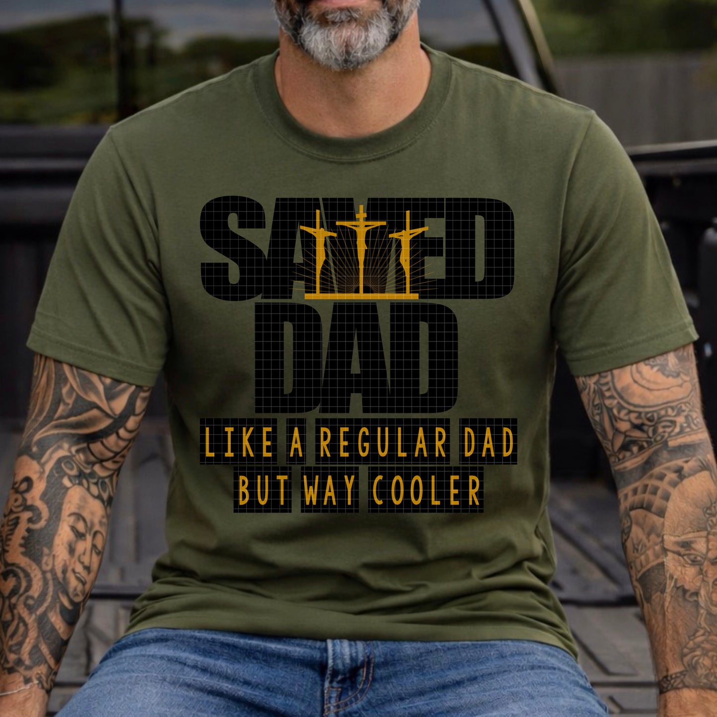 SAVED DAD PNG DESIGN