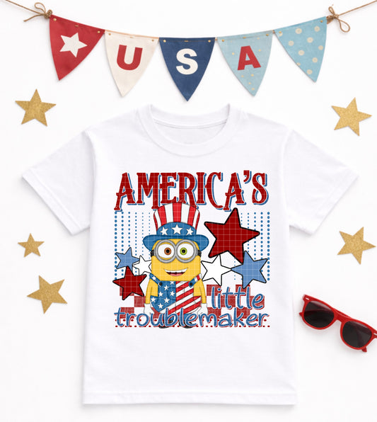 AMERICA'S LITTLE TROUBLEMAKER PNG DESIGN