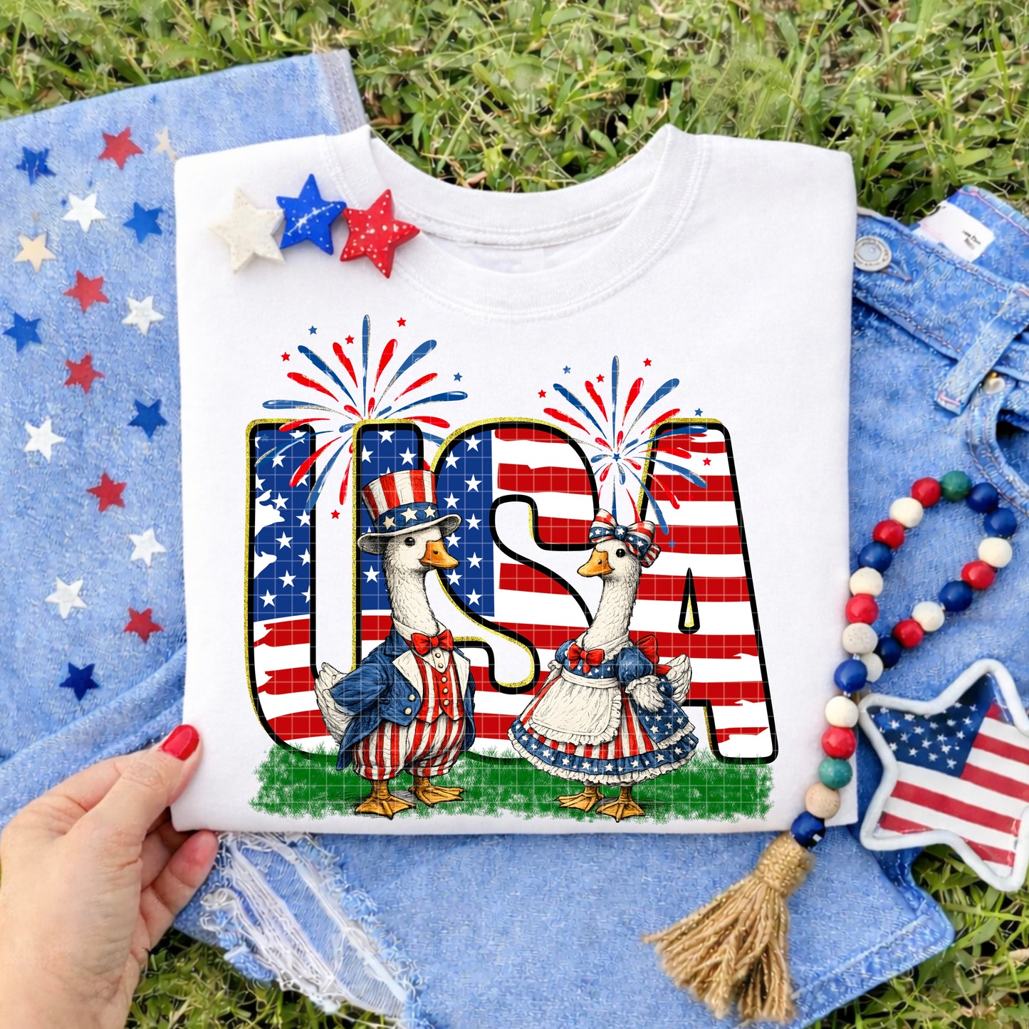 USA GEESE PNG DESIGN