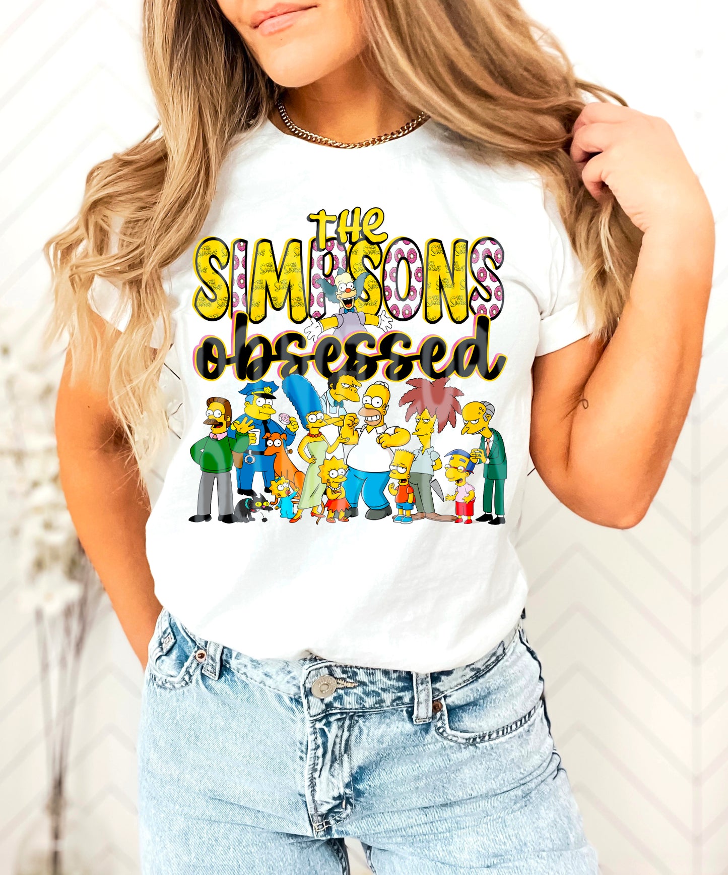 THE SIMPSONS OBSESSED PNG DESIGN