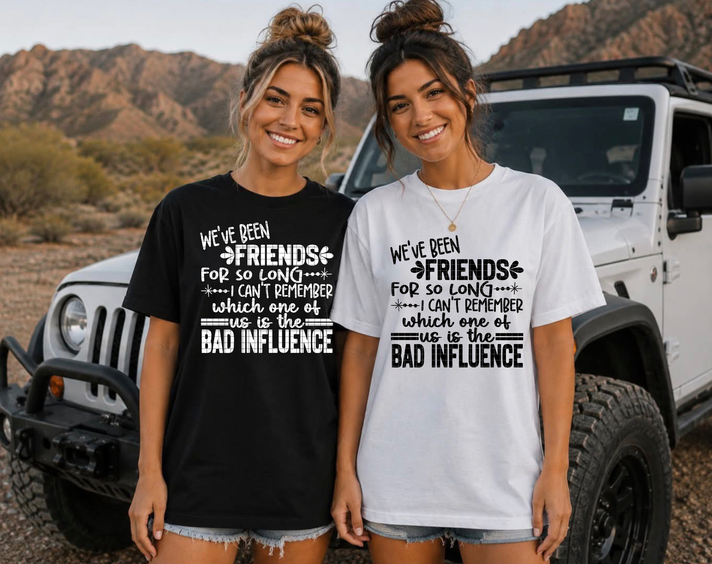 FRIENDS - BAD INFLUENCE PNG DESIGN
