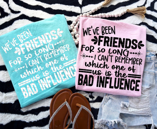 FRIENDS - BAD INFLUENCE PNG DESIGN