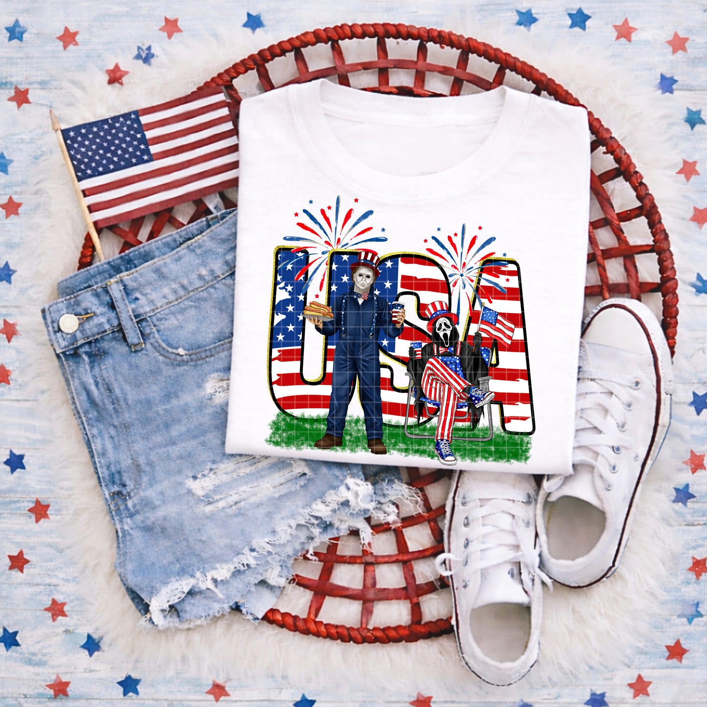 USA HORROR PNG DESIGN