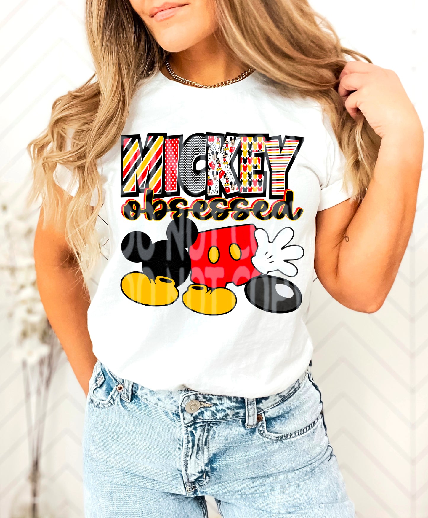 MOUSE OBSESSED PNG DESIGN