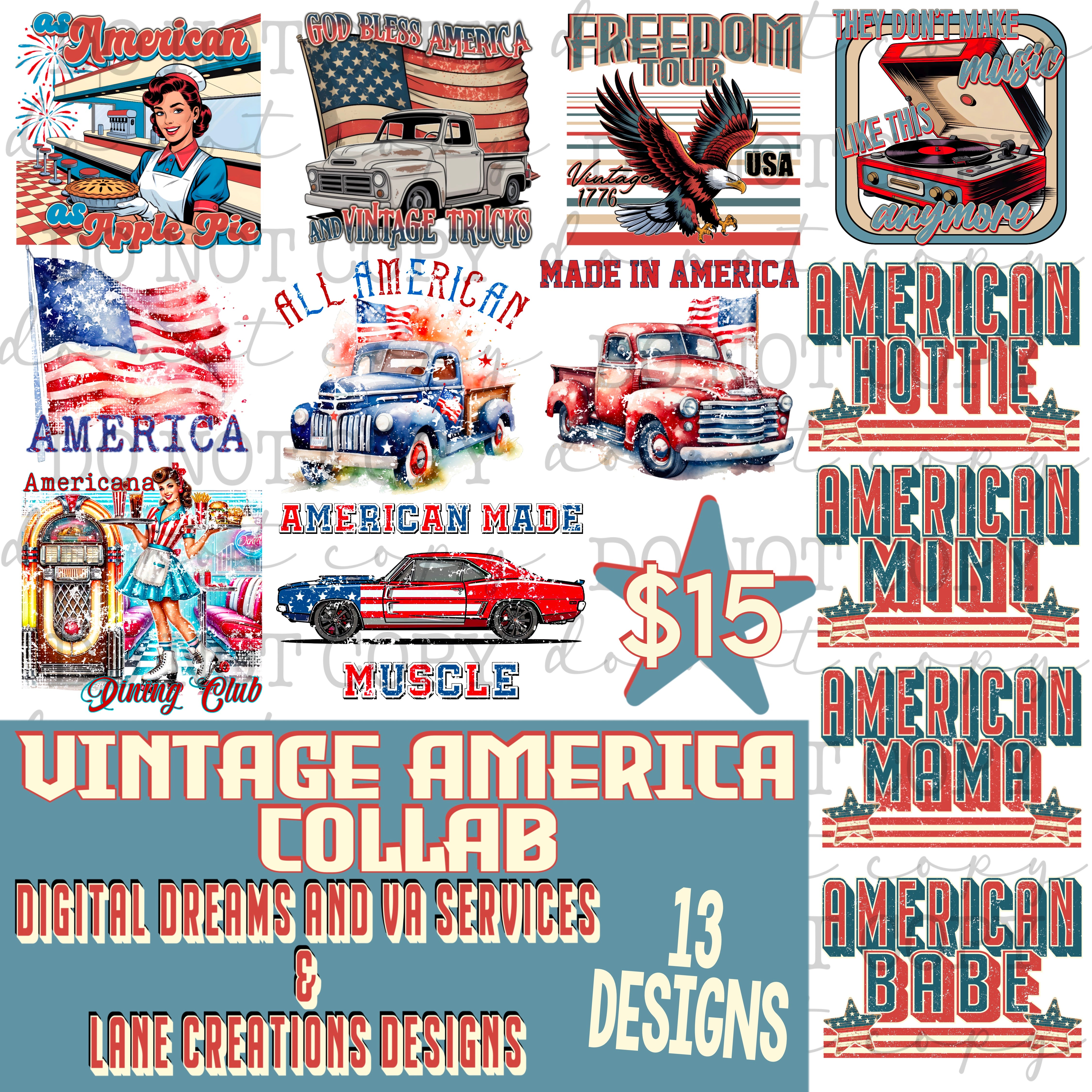 VINTAGE AMERICA COLLAB W/ LANE CREATIONS DESIGNS – Digital Dreams And ...