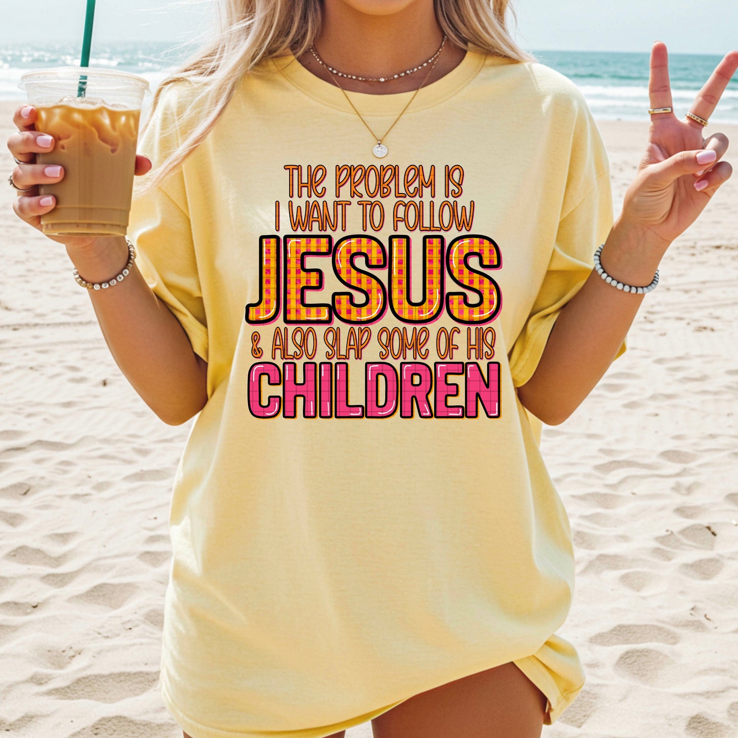 I WANT TO FOLLOW JESUS PNG DESIGN