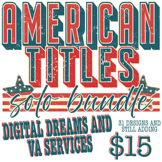 AMERICAN TITLES/NAMES SOLO BUNDLE