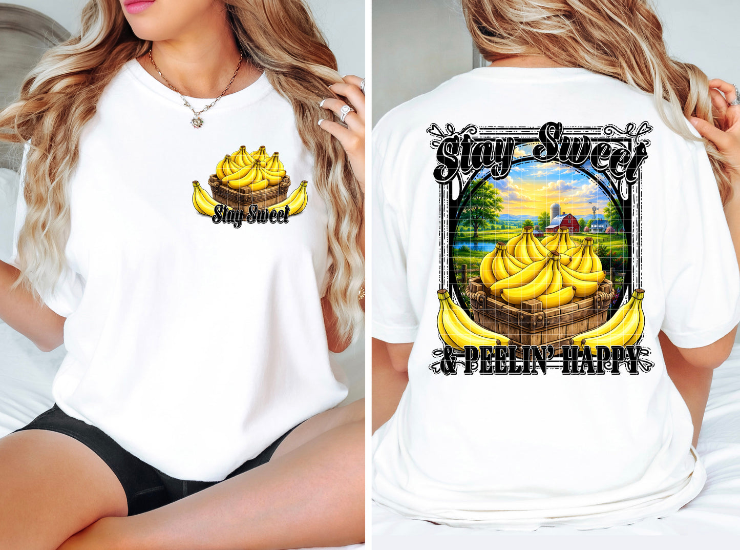 STAY SWEET BANANAS PNG DESIGN