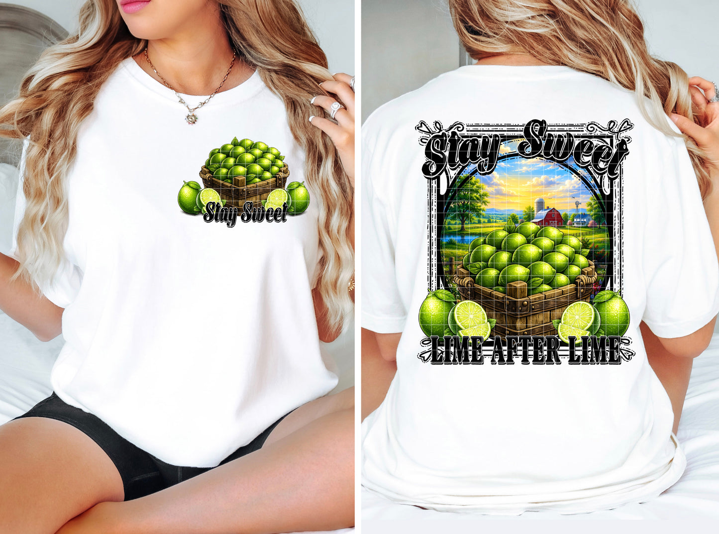 STAY SWEET LIMES PNG DESIGN