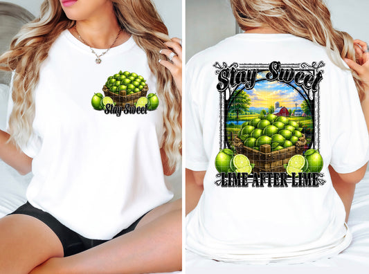 STAY SWEET LIMES PNG DESIGN
