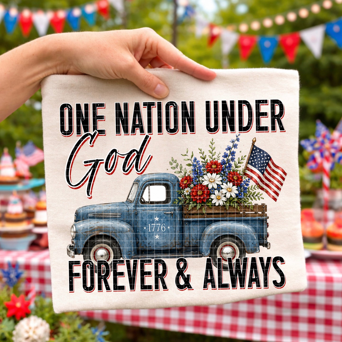ONE NATION UNDER GOD PNG DESIGN