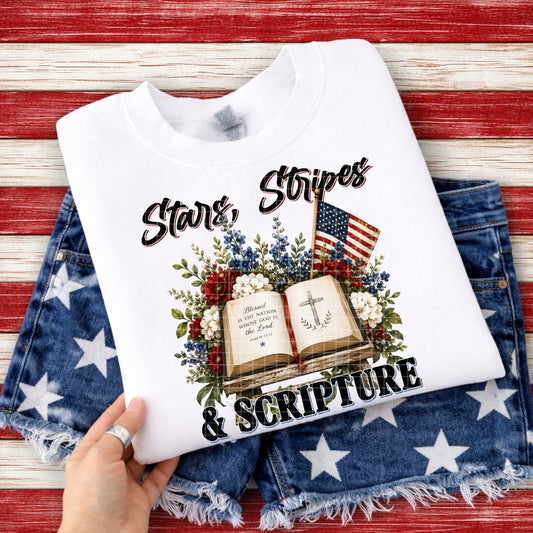 STARS STRIPES & SCRIPTURE PNG DESIGN