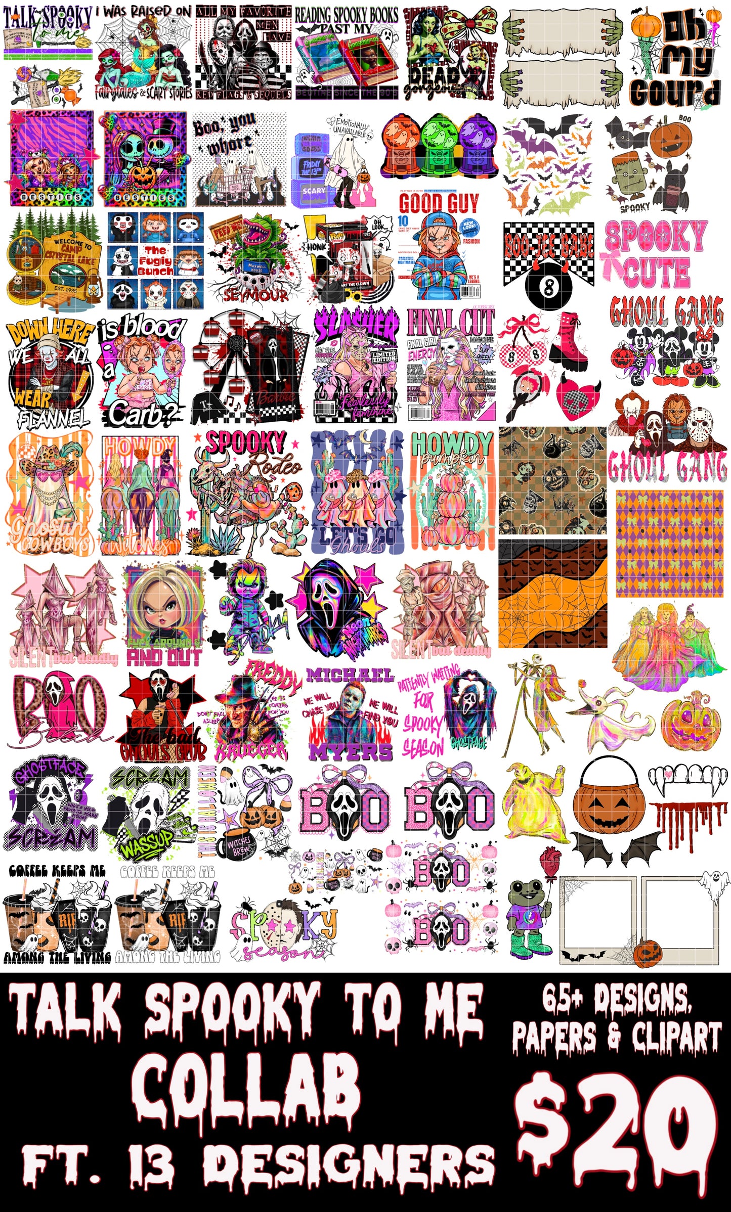 TALK SPOOKY TO ME COLLAB FT 13 DESIGNERS