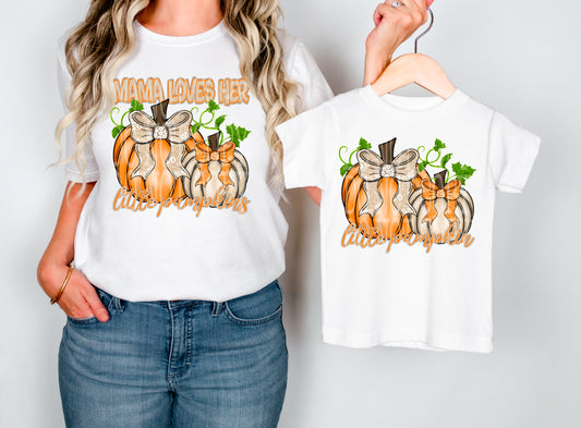 MAMA LOVES HER LITTLE PUMPKIN(S)/LITTLE PUMPKIN PNG DESIGN