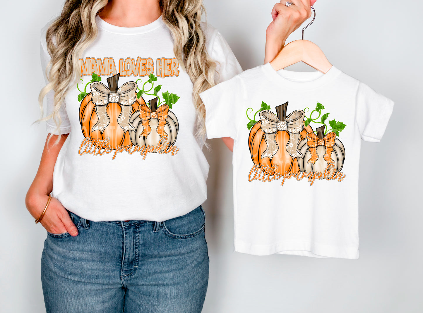 MAMA LOVES HER LITTLE PUMPKIN(S)/LITTLE PUMPKIN PNG DESIGN