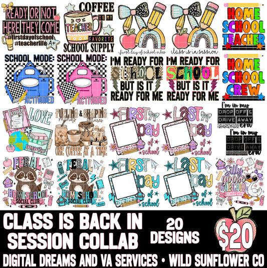 CLASS IS BACK IN SESSION COLLAB W/ WILD SUNFLOWER CO