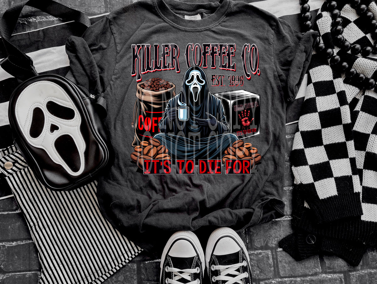 KILLER COFFEE CO GHOSTFACE PNG DESIGN